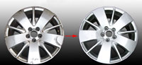 automobile aluminum wheels refinishing