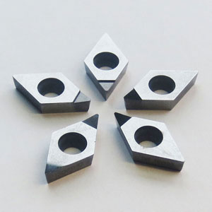 tipped pcd inserts in 55 degree diamond shape D for turning aluminum alloy