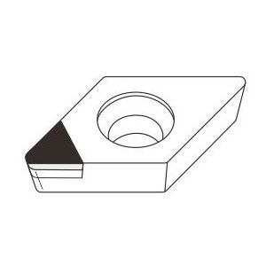 tipped pcd inserts in 55 degree diamond shape D for turning aluminum alloy